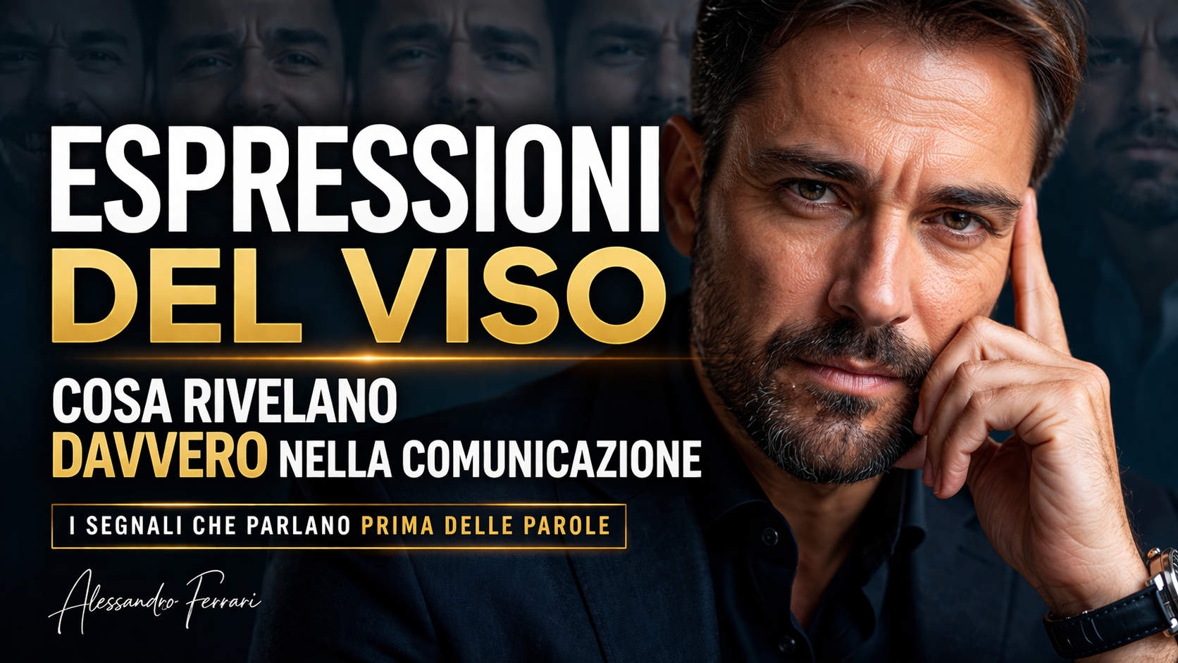 Cover dell’articolo sulle espressioni del viso nella comunicazione con volto espressivo e headline sui segnali che parlano prima delle parole