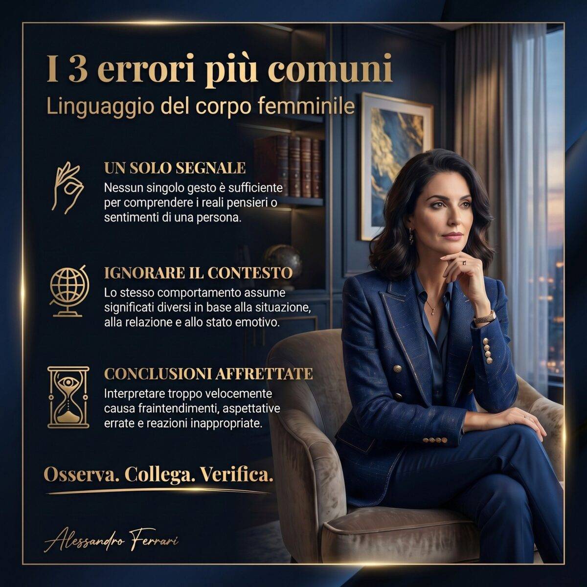 errori comuni linguaggio del corpo femminile interpretazione segnali