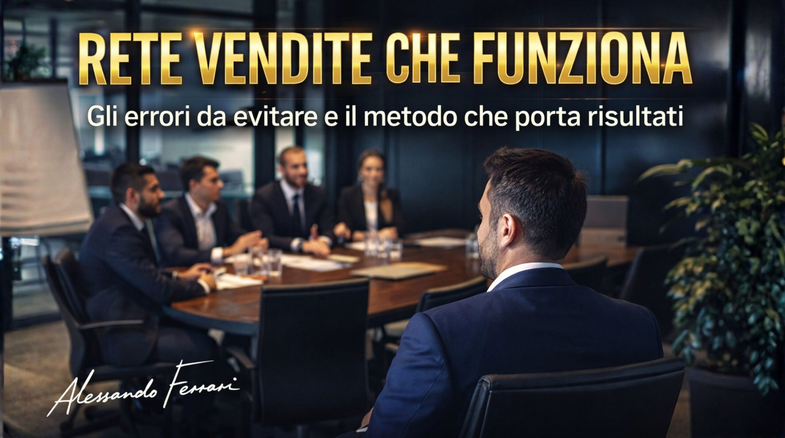 Copertina articolo rete vendite efficace con team commerciale in riunione e struttura organizzata di vendita