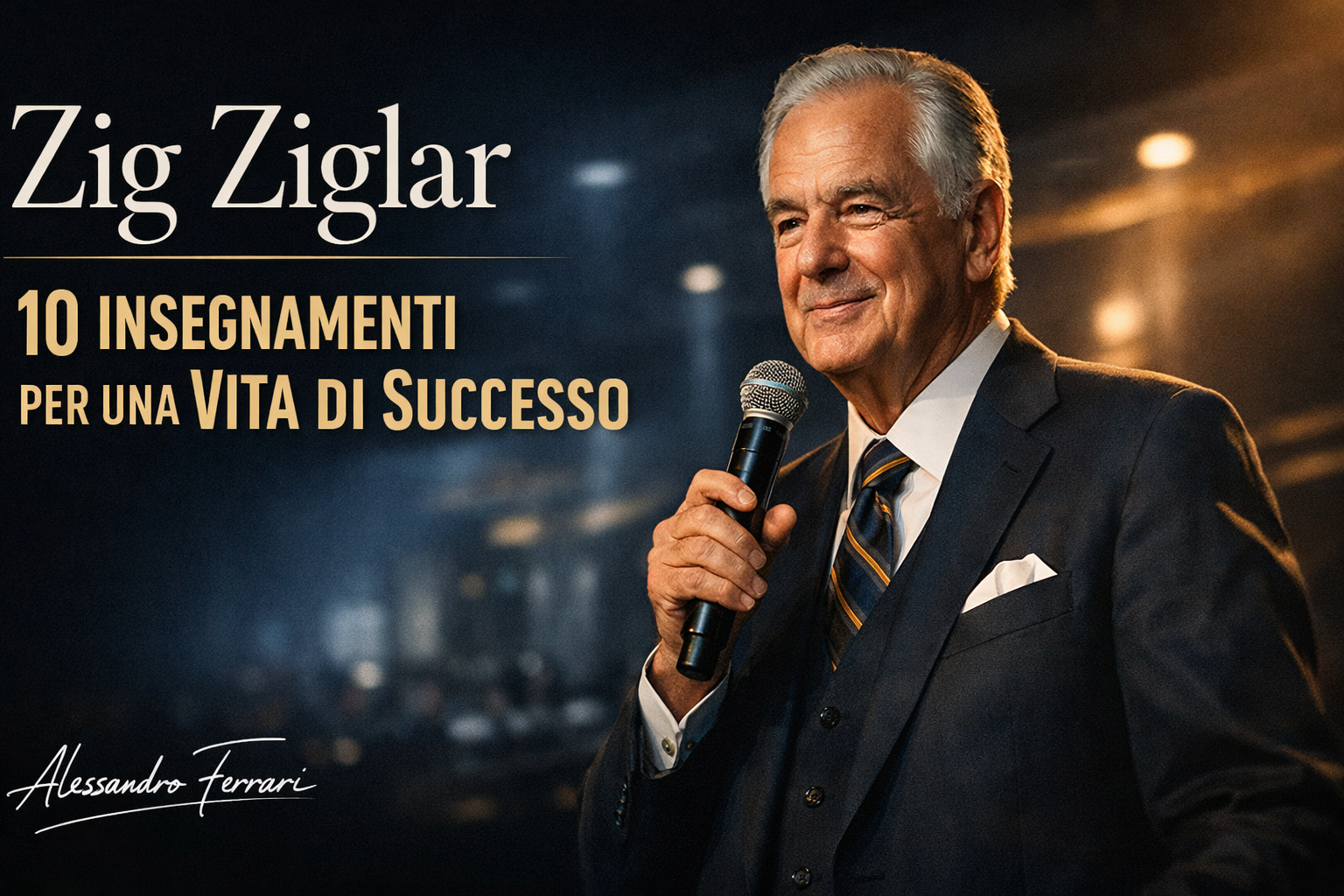 Zig Ziglar insegnamenti per il successo nella vita e nel business immagine cover articolo crescita personale