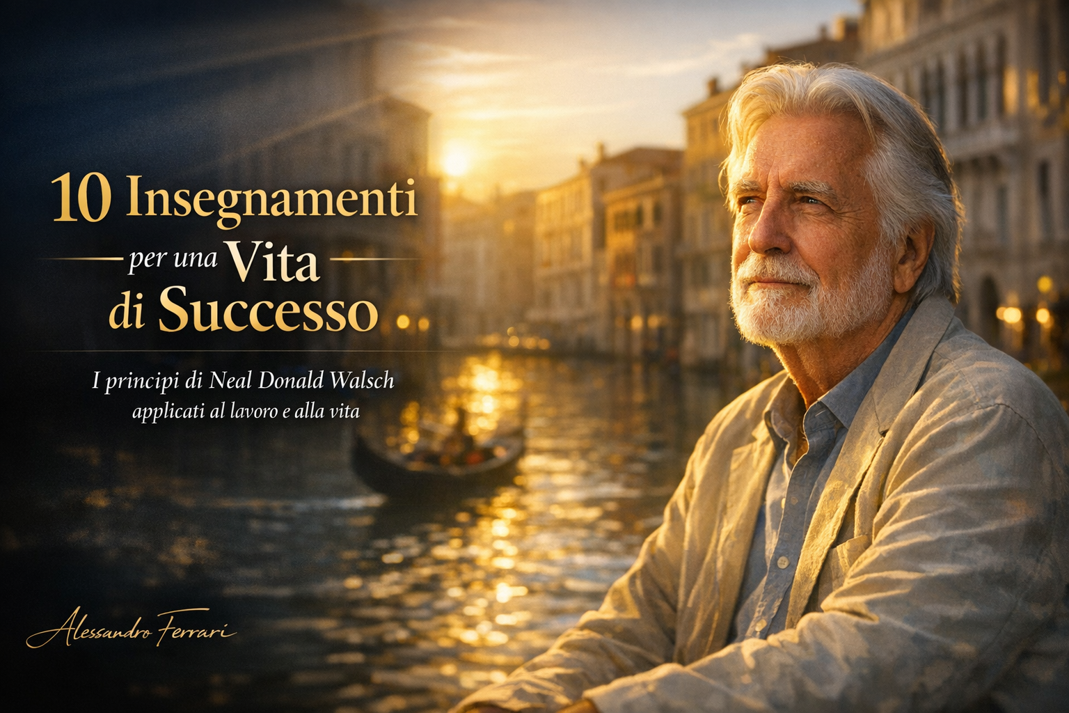 Cover dell’articolo su Neal Donald Walsch con 10 insegnamenti per il successo personale e professionale