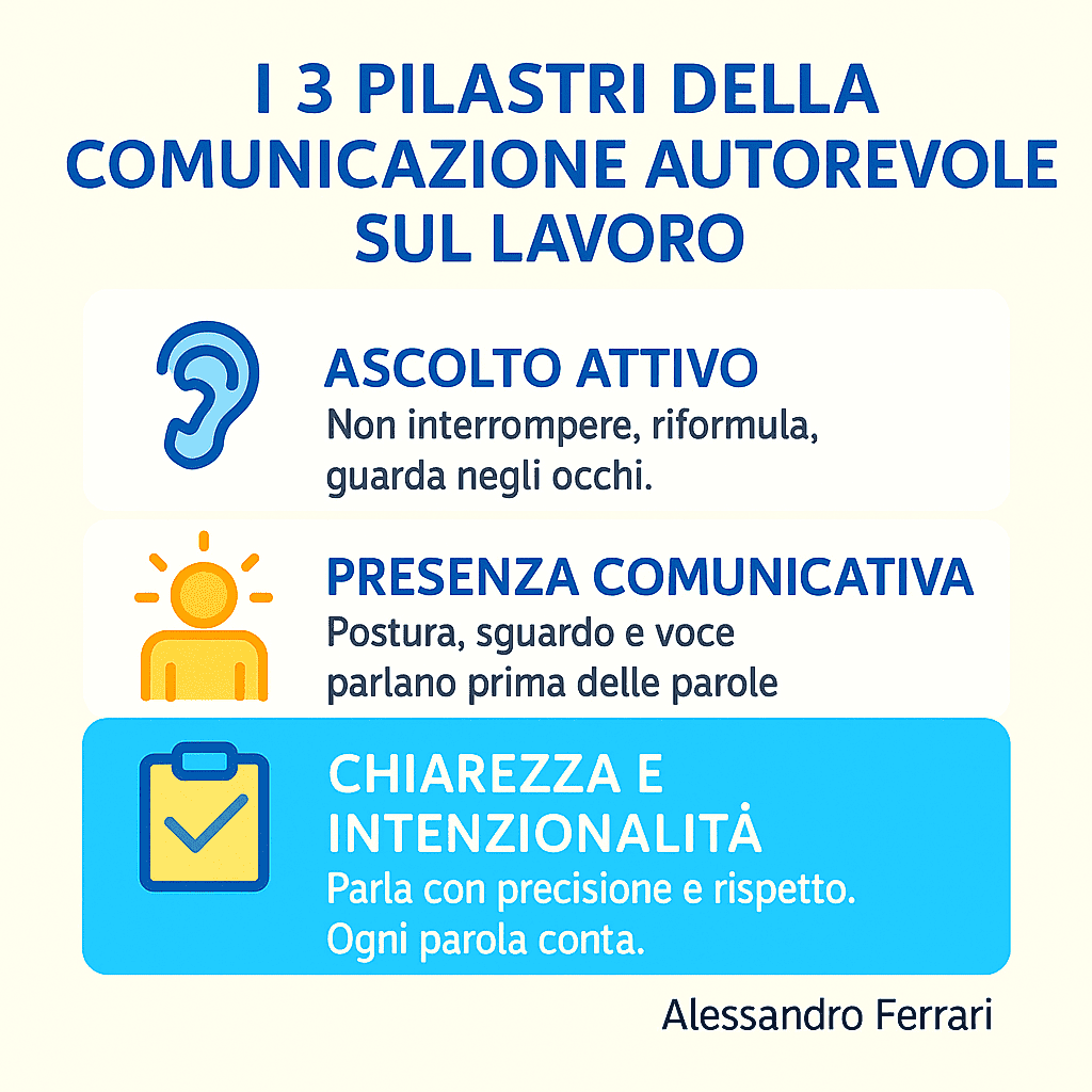I 3 pilastri della comunicazione autorevole sul lavoro