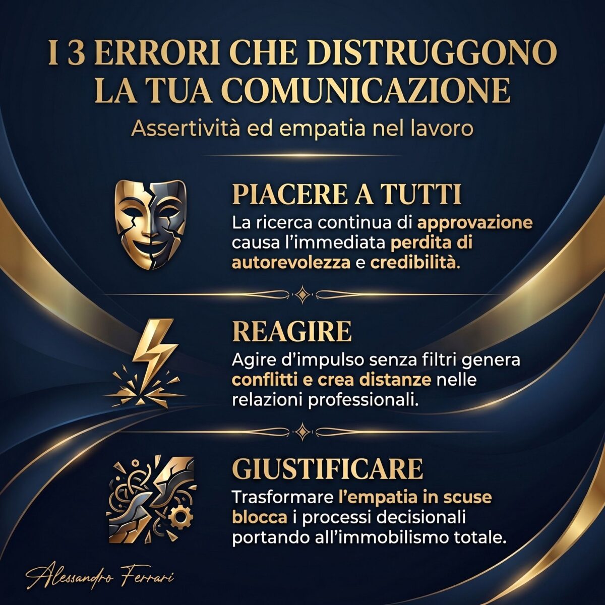 errori comunicazione assertiva ed empatica nel lavoro