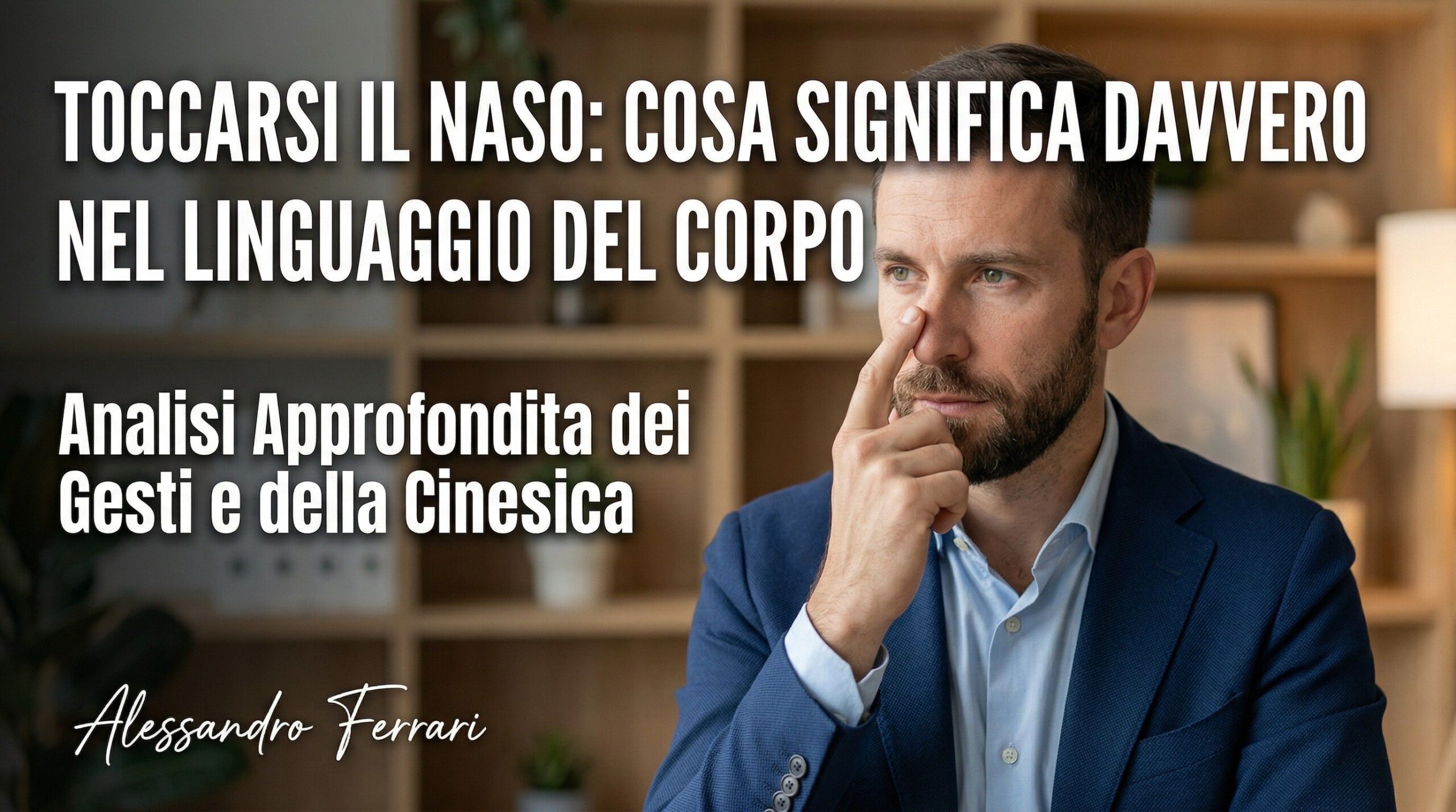 toccarsi il naso significato nel linguaggio del corpo e gesti del viso nella comunicazione non verbale